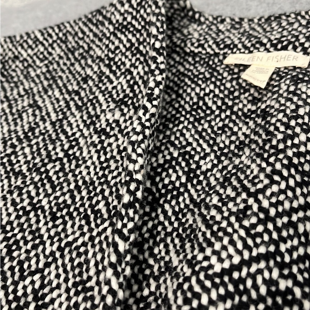 Eileen Fisher Tweed Jacket Size XXS Organic Academia Preppy Office Career - Picture 10 of 11